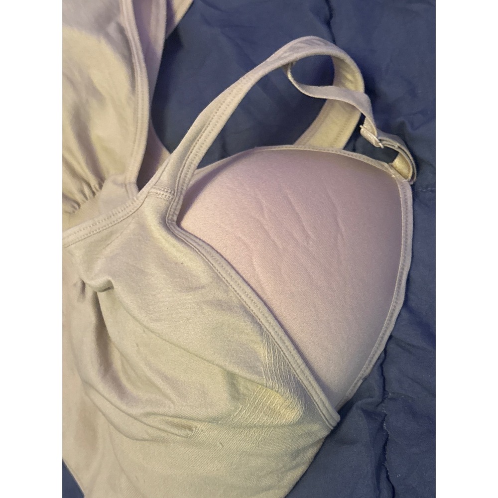 Genie Womens Beige Full Figure Wireless Bra, Size 44DD/DDD - Picture 4 of 7